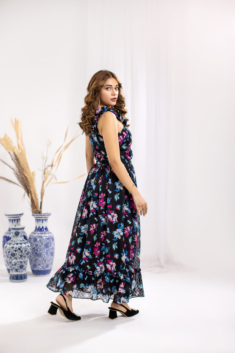ROZELLA BLACKISH FLORAL