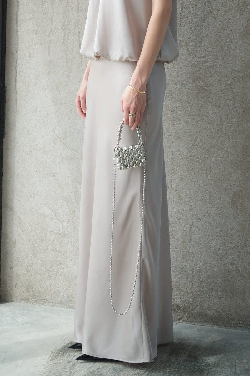 Satin Pearl Skirt