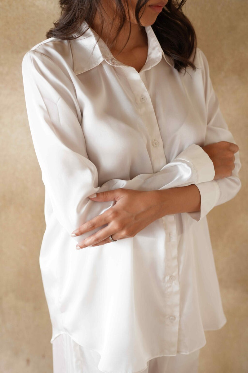 Silver Silk Shirt